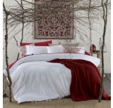 Percale Coloured Piping Quilt Cover