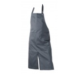 Long Apron with Pocket,Grey