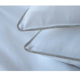 Lucia Organic Cotton Sateen Duvet Cover