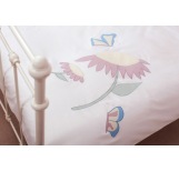 Organic Cotton Embroidered Girl's Duvet Cover