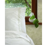 Shabby Chic Organic Cotton Lace Pillow Case