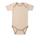 Body, kurzarm - hazelnut striped