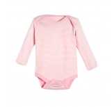 Body, langarm - natural/rose striped