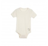 Kurzarm-Body - natural/blue stripe