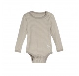Body, langarm - natural/taupe stripe