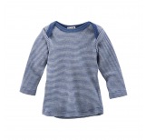 Unterhemd, langarm - natural/blue striped