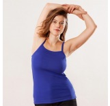 Spaghetti-Träger-Top - royal blue