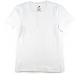 Men’s Organic Placket T-shirt White