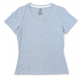 Women's Organic T-shirt V-Neck Blue