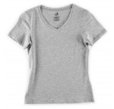 Women's Organic T-shirt V-Neck Grey