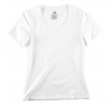 Women's Organic T-shirt V-Neck White