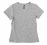 Women's Organic T-shirt Crew Neck Grey