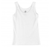 Girl's Organic Tank Top White