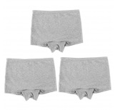 Girl's Organic Boxer Briefs Grey