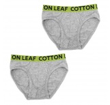 Boy's Organic Briefs Grey