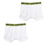 Boy's Organic Boxer Briefs White