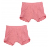 Boy's Organic Boxer Briefs Red