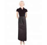 Long catering apron - denim