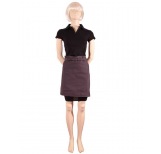 Short catering apron light canvas anthracite