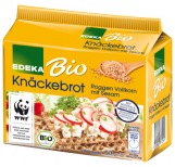 EDEKA Bio Knäckebrot Roggen-Vollkorn mit Sesam