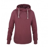 Damen Hoody in rot melange