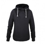 Damen Hoody in anthrazit melange