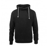 Herren Hoody in anthrazit melange