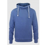 Herren Hoody in blau melange