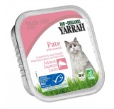Paté cat food with salmon