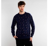Sweatshirt Malmoe Paisley Navy