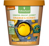 Gemüse-Frucht-Sorbet Orange & Kürbis