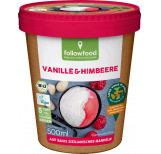 Veganes Vanilleeis Mit Himbeer-Sorbet