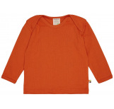 Shirt langarm Uni mit Rippe