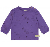 Shirt langarm Strukturstrick mit Druck